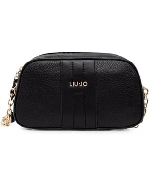 Liu Jo Small Pebbled-Effect Shoulder Bag - Black