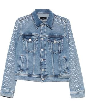 7 For All Mankind Denim Jack - Blauw