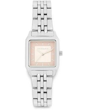 Trussardi T-Shape Square-Case 25Mm Watch - White