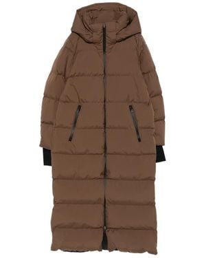 Herno Hooded Quilted Coat - Brown