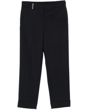 Peserico Belt-Loop Pants - Black