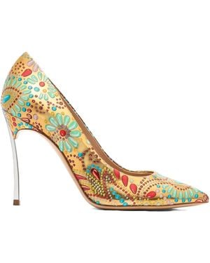 Casadei 100Mm Blade Nuggets Pumps - Metallic