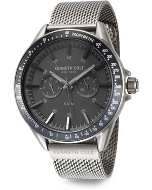 Kenneth Cole Round-Face 43Mm Watch - Gris