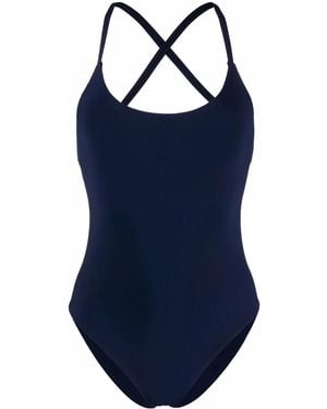 Lido Criss-Cross Back Swimsuit - Blue
