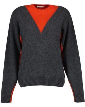 Rabanne Pull Bicolore - Gris