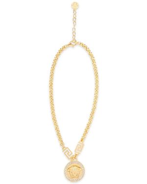 Versace Medusa Greca Necklace - Metallic