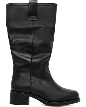 Fly London Bottes À Talon Épais - Black