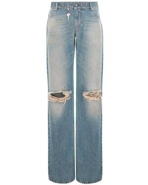 SEEN USERS Vaqueros Chatelaine Con Efecto Envejecido - Azul
