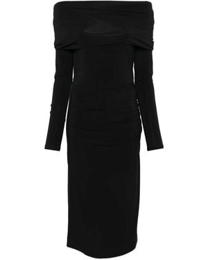 Max Mara Schulterfreies Kleid - Schwarz