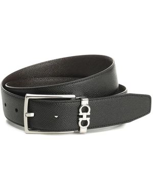 Ferragamo Gancini Reversible Belt - Grey