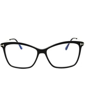 Tom Ford Brille Mit Cat-Eye-Gestell - Schwarz