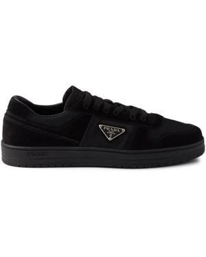 Prada Downtown Sneakers Aus Wildleder - Schwarz