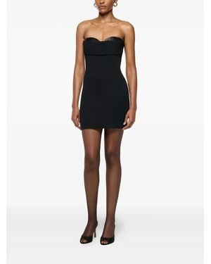 Roland Mouret Embellished Strapless Dress - Black