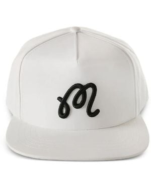 Malbon Golf Baseballkappe Mit Logo-Stickerei - Weiß