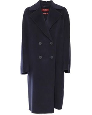 Max Mara Licenza double-breasted coat - Azul