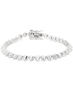 Eddie Borgo Cone Tennis Armband - Weiß