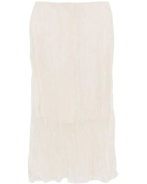 Brandon Maxwell James Skirt - White