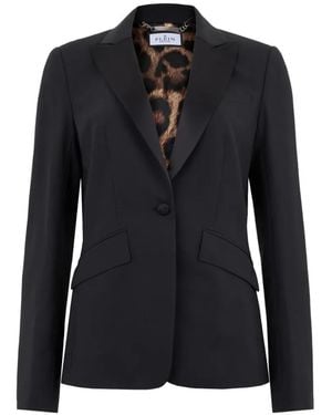 Philipp Plein Single-Breasted Peak-Lapel Blazer - Black