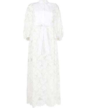 Erdem Nairne Floral-Lace Midi Dress - White