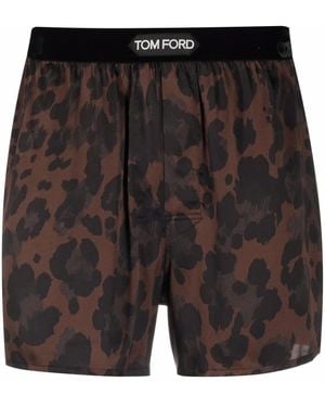 Tom Ford Boxer Con Stampa - Nero