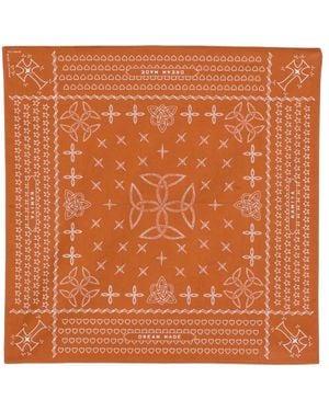 KAMIYA Bandanna Square Scarf - Orange