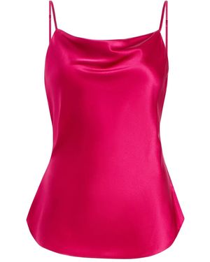 Cinq À Sept Top Marta de seda - Rosa