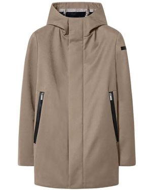 Rrd Hut Hooded Zip-Fastening Jacket - Natural