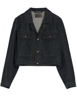 Lemaire Chaqueta Con Bolsillo De Parche Y Botones - Negro