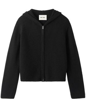 Soft Goat Hoodie À Fermeture Zippée - Black