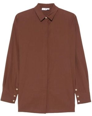 PT Torino Buttoned-Cuff Shirt - Brown