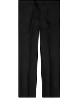 Jil Sander Pleated Wool Trousers - Black