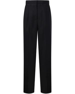 forte_forte Pleated Straight-Leg Pants - Black