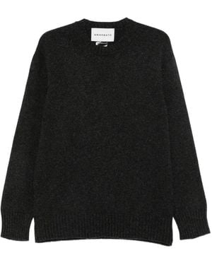 Amaranto Pullover Mit Rundhalsausschnitt - Schwarz