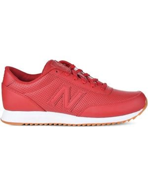 New Balance 501 レザー スニーカー - レッド