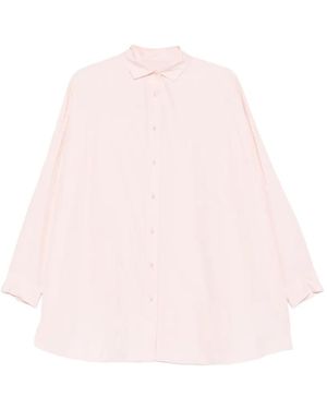 Casey Casey Camisa De Algodón De Manga Larga - Rosa