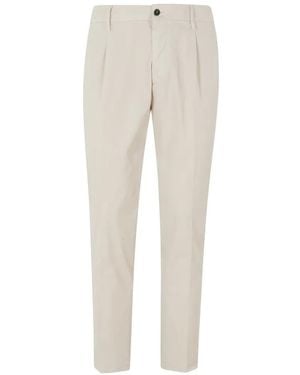 BE ABLE Pleated Tapered Trousers - Natural
