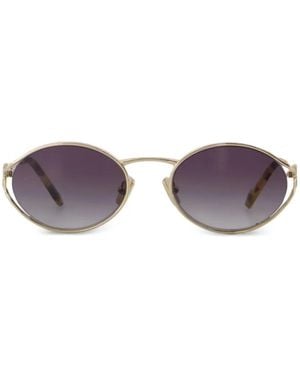 Miu Miu Gafas De Sol Con Montura Oval - Morado