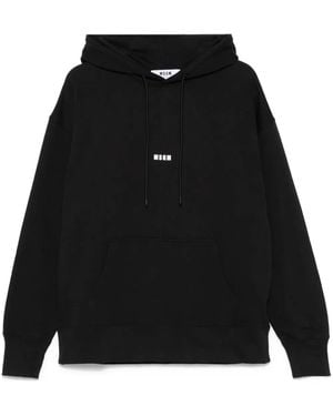 MSGM Hoodie Met Logoprint - Zwart