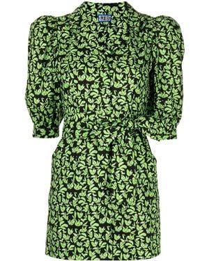 LHD Casitas Sloth-Print Dress - Green