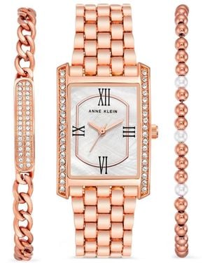 Anne Klein Classic Crystal 37Mm Watch - White