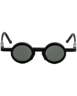 VAVA Eyewear Round-Frame Sunglasses - Black