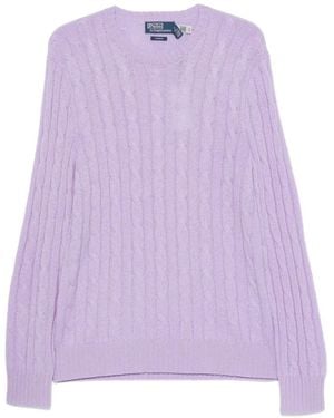 Polo Ralph Lauren Cable-Knit Jumper - Purple