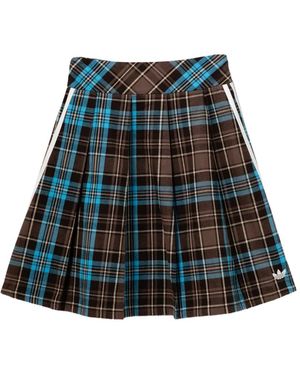 adidas Pleated Check Skirt - Blue