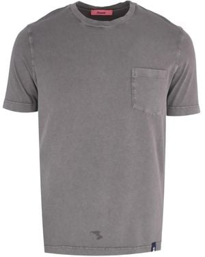 Drumohr T-Shirt À Poche Poitrine - Grey
