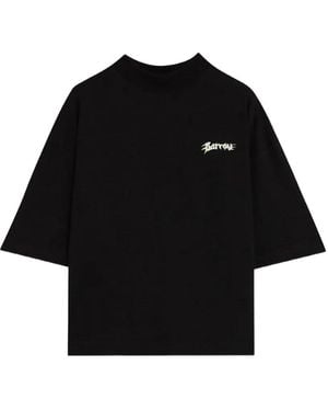 Barrow Printed Boxy T-Shirt - Black