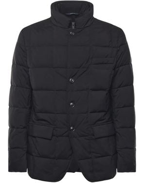 Fay Quilted Zipped Jacket - Blue