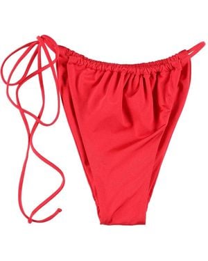BELAMER Tina Ruched Bikini Bottom - Red