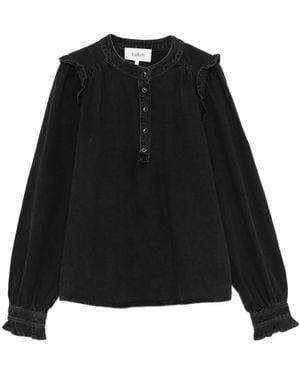Ba&sh Mio Ruffled Blouse - Black