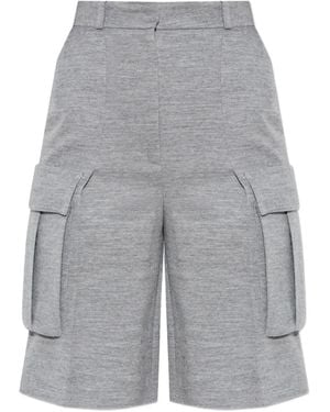 Balmain Cargo-Pocket Shorts - Grey