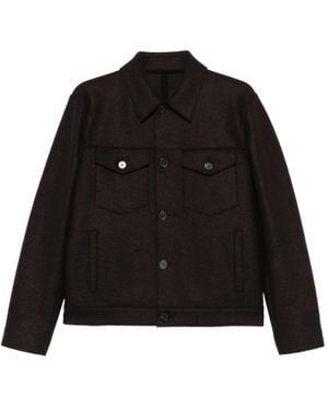 Harris Wharf London Geknöpfte Jacke mit Brusttaschen - Schwarz